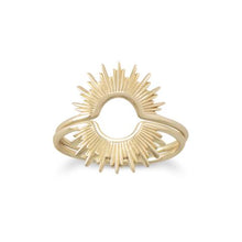 Load image into Gallery viewer, Shine On Gold Vermeil Sunburst Ring