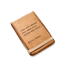Load image into Gallery viewer, Leather Journal -Benjamin Franklin