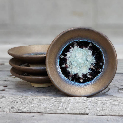Geode Glass Bowl - Bronze