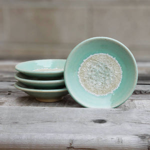 Geode Glass Bowl  - Seafoam