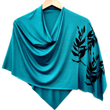 Load image into Gallery viewer, Laurel Poncho Teal with Black