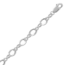 Load image into Gallery viewer, 8&quot; Polished Figure 8 Charm Bracelet
