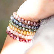 Load image into Gallery viewer, Green Cultured Freshwater Pearl Stretch Bracelet