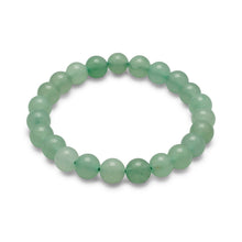 Load image into Gallery viewer, Green Aventurine Bead Stretch Bracelet