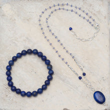 Load image into Gallery viewer, Lapis Bead Stretch Bracelet