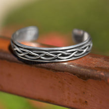 Load image into Gallery viewer, Oxidized Braided Men&#39;s Cuff Bracelet