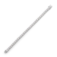 Load image into Gallery viewer, 7.5&quot; Rhodium Plated 6mm CZ Tennis Bracelet
