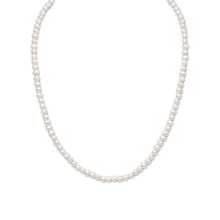 Load image into Gallery viewer, 15&quot;+2&quot; Extension White Cultured Freshwater Pearl Necklace
