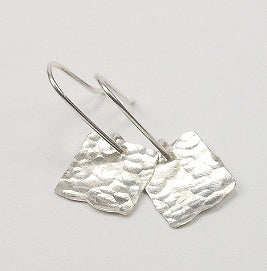 Hammered Squares Earrings