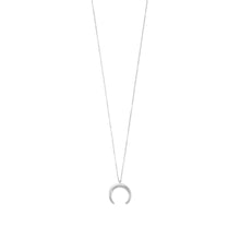 Load image into Gallery viewer, Sterling Silver Crescent Necklace