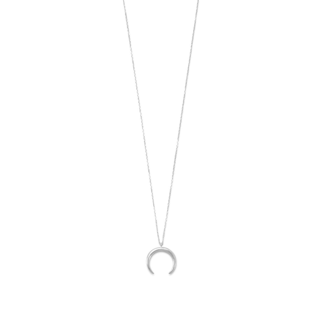 Sterling Silver Crescent Necklace
