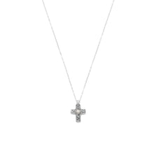 Load image into Gallery viewer, Reversible Cross Charm with Cultured Freshwater Pearl Necklace