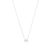 Load image into Gallery viewer, Silver Mini Crescent Necklace