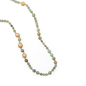 Minty Fresh! Prehnite Gold Filled Necklace