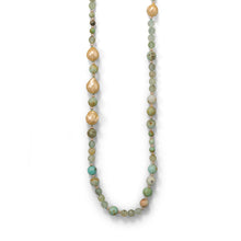 Load image into Gallery viewer, Minty Fresh! Prehnite Gold Filled Necklace