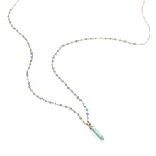 Load image into Gallery viewer, 40 &quot; Apatite and Amazonite Necklace