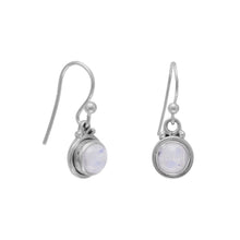 Load image into Gallery viewer, Round Moonstone French Wire Earrings