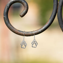 Load image into Gallery viewer, Cut Out Paw Print Earrings