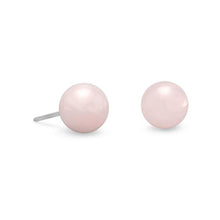 Load image into Gallery viewer, Rose Quartz Stud Earrings