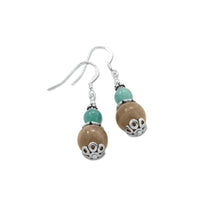 Load image into Gallery viewer, Baila Luna Labradorite Drop Earrings