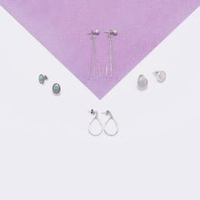 Load image into Gallery viewer, Oxidized Turquoise Concho Stud Earrings