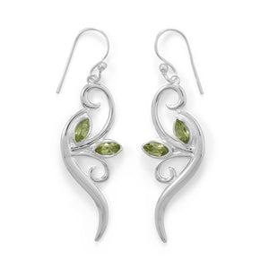 Unbe-LEAF-ily Beautiful! Peridot Leaf and Branch Earrings