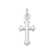 Load image into Gallery viewer, Extra Small Silver Cross Charm