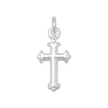 Load image into Gallery viewer, Extra Small Silver Cross Charm