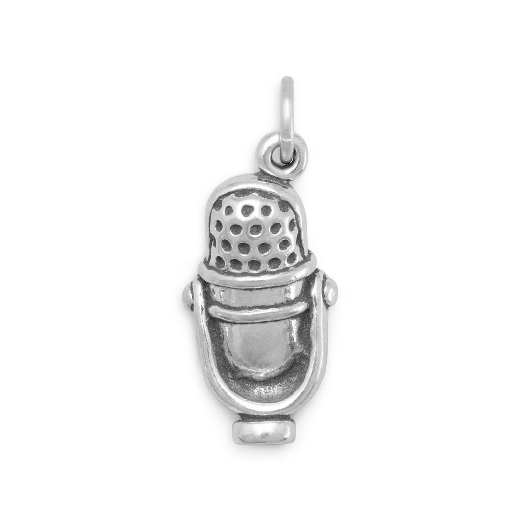 Vintage Style Microphone Charm