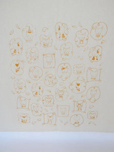Cats Kitchen Towel, Tea Towel -Black