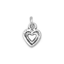 Load image into Gallery viewer, Oxidized Heart Charm