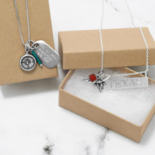 Load image into Gallery viewer, Oxidized Compass Charm