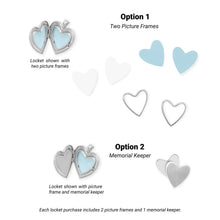 Load image into Gallery viewer, Paw Print Heart Memory Keeper Locket
