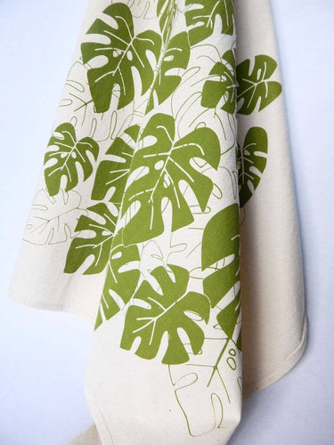 Monstera Plant Kitchen Towel, Tea Towel