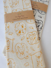 Load image into Gallery viewer, Cats Kitchen Towel, Tea Towel -Black