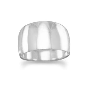 Wide Tapered Polished Ring