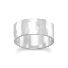 Load image into Gallery viewer, 8mm Hammered Band Ring