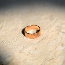 Load image into Gallery viewer, 8mm Solid Copper Hammered Ring