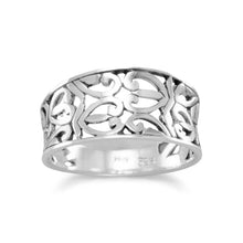 Load image into Gallery viewer, Oxidized Heart Design Ring