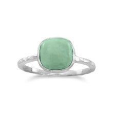 Load image into Gallery viewer, Stabilized Square Turquoise Ring