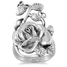 Load image into Gallery viewer, Oxidized Rose Ring