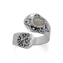 Load image into Gallery viewer, Oxidized Ethiopian Opal Wrap Ring