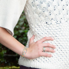 Load image into Gallery viewer, 14 Karat Gold Plated Multi Stone Bracelet