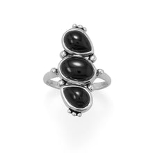 Load image into Gallery viewer, Multi Shape Black Onyx Ring