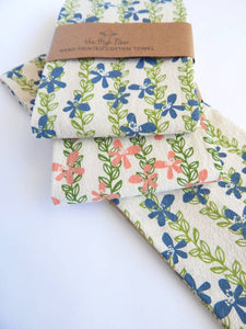 Floral Vine Kitchen Towel, Tea Towel