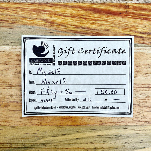 In Store Gift Certificate