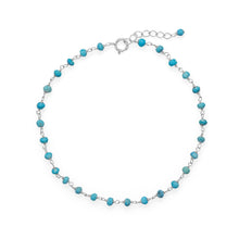 Load image into Gallery viewer, Blue Sea! Turquoise Anklet