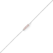 Load image into Gallery viewer, 9.25" Rose Quartz Tube Anklet