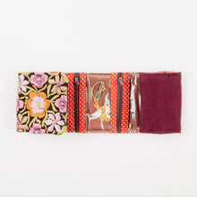 Load image into Gallery viewer, Small Embroidered Travel Jewelry Case Earthy Mauve