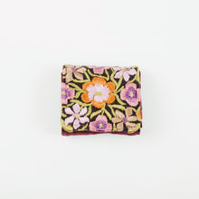Load image into Gallery viewer, Small Embroidered Travel Jewelry Case Earthy Mauve